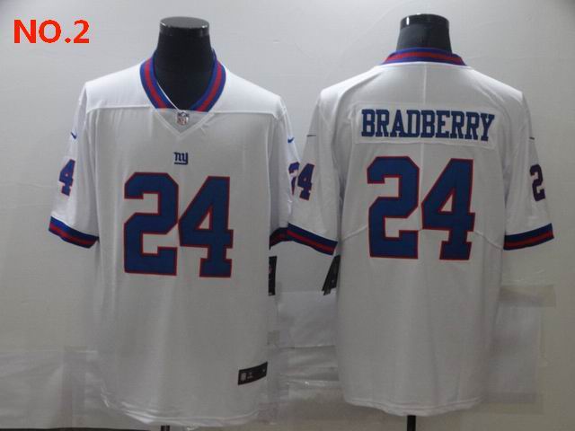  Men's New York Giants #24 James Bradberry Jersey NO.2;